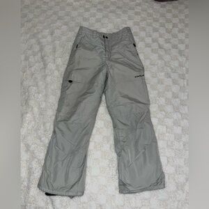 COLUMBIA Convert Nylon Light Gray Snow Ski Pants • Unisex Youth 14/16 (XLarge)